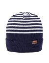 Kangol marl stripe beanie navy
