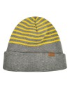 Kangol marl stripe beanie grey