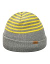 Kangol marl stripe beanie grey