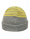 Kangol marl stripe beanie grey