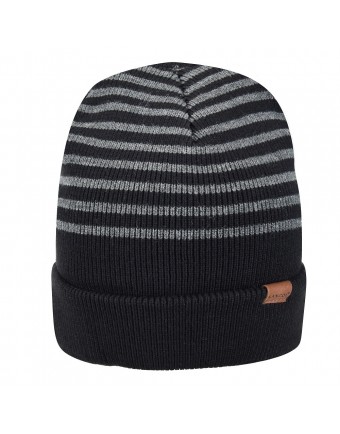 Kangol marl stripe beanie black