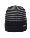 Kangol marl stripe beanie black