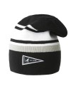 Kangol reversible stripe slouch beanie black