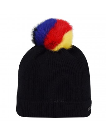 Caciula Kangol multi pom negru