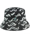 Kangol Wave Camo Bucket Black