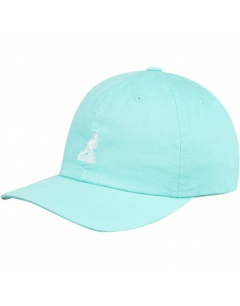 Sapca Kangol Washed Cotton Adjustable Baseball Albastru Aqua