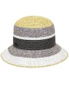 Palarie Betmar Catherine Braided Cloche Multicolor