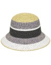 Palarie Betmar Catherine Braided Cloche Multicolor