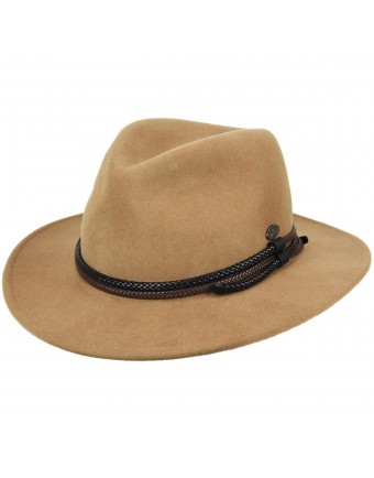Palarie Bailey of Hollywood Nelles LiteFelt Fedora Maro Camel