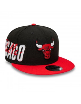 New Era 9fifty Chicago Bulls Side Font Black