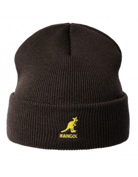 Kangol acrylic pull-on peat brown