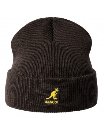 Kangol acrylic pull-on peat brown