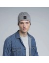 Kangol Patch Beanie Grey