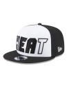 New Era 9fifty Miami Heat Back Half Black