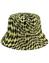 Kangol Warped Check Bucket Navy
