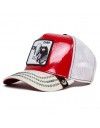 Goorin Bros. trucker cow cash golden calf patent red