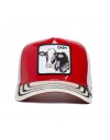 Goorin Bros. trucker cow cash golden calf patent red