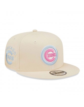 Sapca New Era 9fifty chicago cubs pastel patch bej