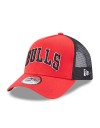 New Era trucker team script chicago bulls red