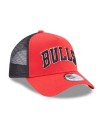 New Era trucker team script chicago bulls red