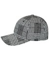 Kangol pattern flexfit baseball blsck plaid