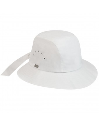 Palarie Betmar knotted cloche alb