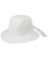 Palarie Betmar knotted cloche alb