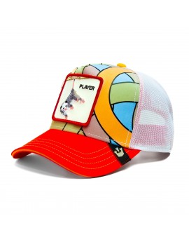 Goorin Bros. trucker double or nothing rosu