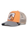 Sapca Goorin Bros. trucker goat roz somon