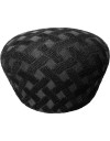 Kangol, sapca cross weave 504, Negru mat