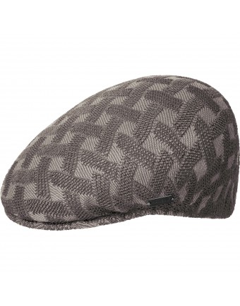 Kangol Cross Weave 504 Flatcap, Grey