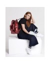 Mi-Pac Backpack Gold Patent Red