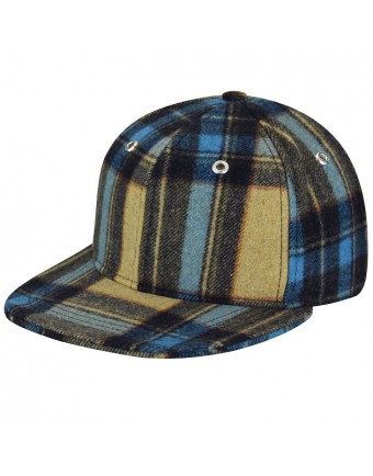 Sapca Kangol Tartan Flat Brim Silt Check