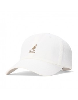 Sapca Kangol Washed Cotton Adjustable Baseball Alb